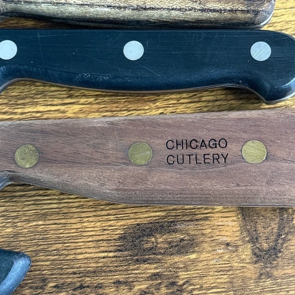Chicago Cutlery Knife Set - Black and Brown